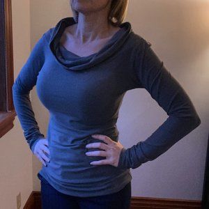 Long sleeve bamboo cotton blouse Made in Canada Sm